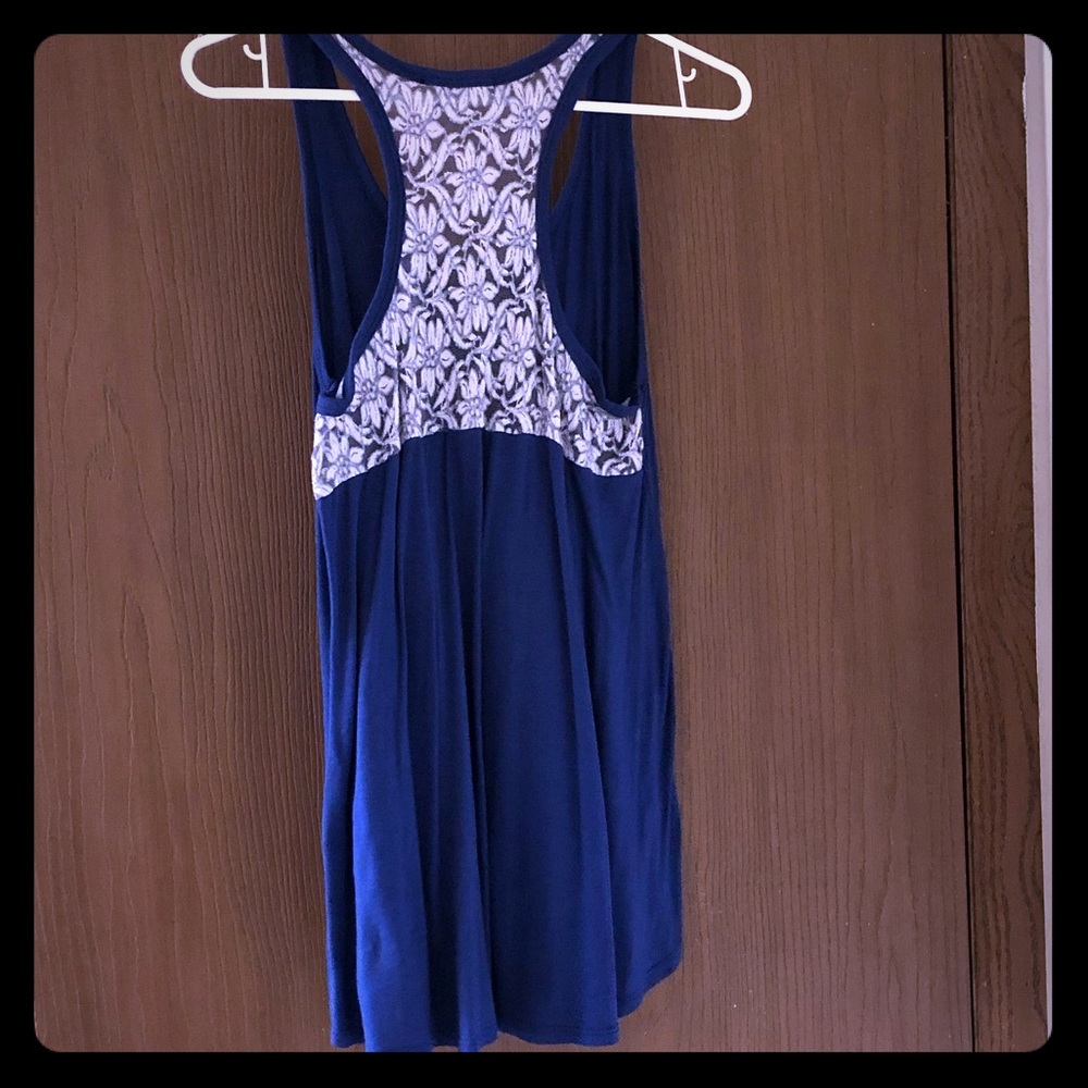 Lace razorback tank